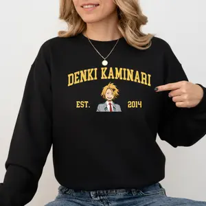 Denki Kaminari MHA Shirt, Denki My Her0 Academiia Sweatshirt, My Her0 Academiia Shirt, Trending Anime Tee, Gift For Fans, For Men, For Women Womenswear