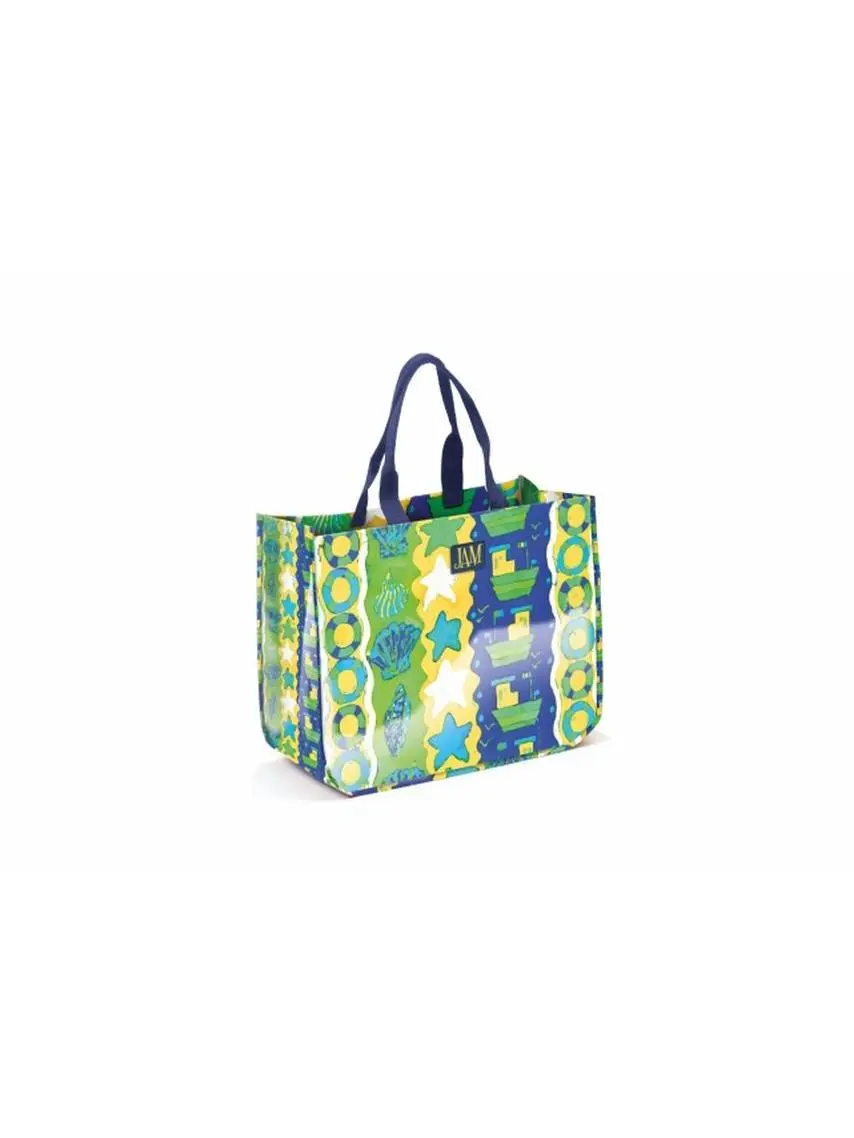 Joann Marie Designs Poly R-Tote - Coast, Must-Have Functional Shopping Luggage Bag (Pack of 6), Designed To Perfection