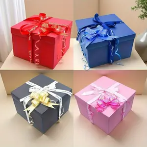 Multi-Layer Flip-Top Surprise Beautiful Gift Box, DIY Photo Album Design, Strong Storage Function, Perfect for Birthday Valentine's Day Christmas Halloween Thanksgiving Party Gifts