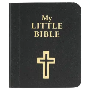 My Little Bible 2” Standard Edition - Selections of Key Verses From Every Book, Tiny Palm-size OT NT Scripture for Ministry Outreach, Classic 1769 KJV Text, 2" x 2.5”, Black   Paperback – Print, June 1, 2004