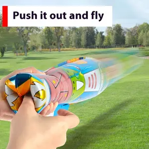 Kids Air Rocket Launcher Hand Pump Inflatable Outdoor Toy Safe Soft Flight For Ages 3+