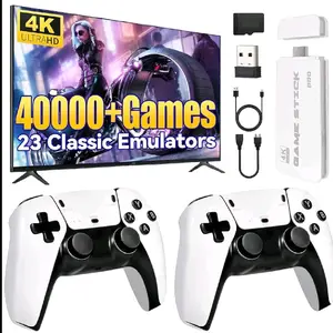 Video Gamepad Console with 64gb sd card Games,ChildhoodClassic Game,4K HDMIOutput, Wireless Joystick&Game Emulator, Arcade Retro Arcade