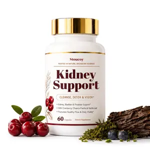 Advanced Kidney Support Supplement for Detox & Cleanse with Cranberry Extract, Uva Ursi, Stinging Nettle & Astragalus - Urinary Tract & Bladder Support - 60 Capsules