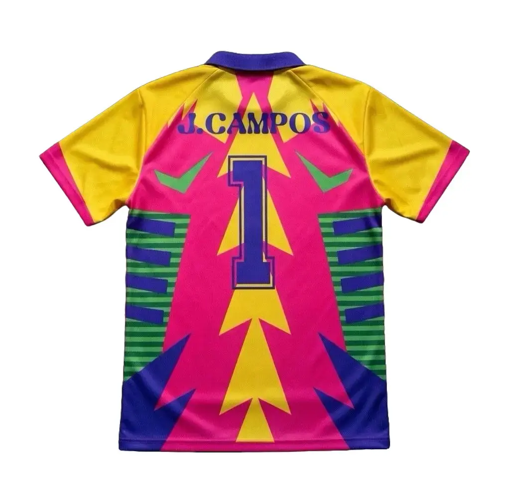 Mexico Campos Soccer Jersey, 1998 Inspired Futbol Camiseta Shirt, Retro Football Fan Apparel, Lightweight Breathable Sportswear, Gift for Soccer Fans