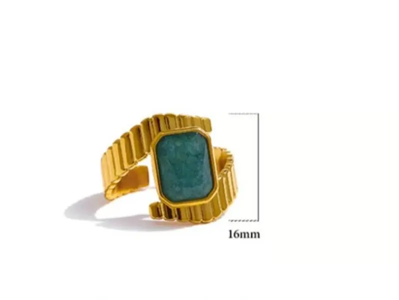 R284 - Blue Apatite Waterproof Ring!
