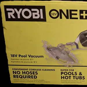 Ryobi 18V ONE Plus Pool Vacuum Tool Only Cordless Cleaning No Hoses Required for Pools & Hot Tubs