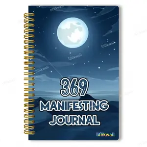 369 Manifestation Journal & Spiritual Growth Planner: 45-Day Law of Attraction Diary with guided exercises, affirmations and daily tracking, suitable for meditation and subconscious energy activation, positive word handbook
