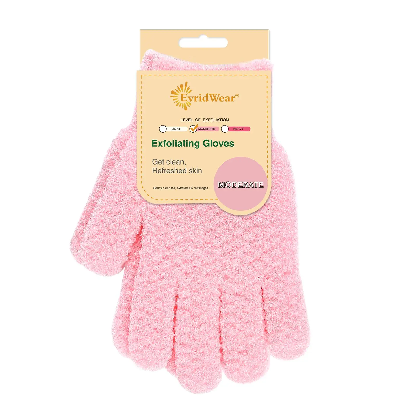 FJDZ SAFETY Exfoliating Gloves, 100% Nylon Body Wash Scrubber for Deep Cleaning, 3 Textures (Soft, Medium, Heavy), Personal Bath and Self Care Accessories, Body Care Tool, Smooth, Self Care Products