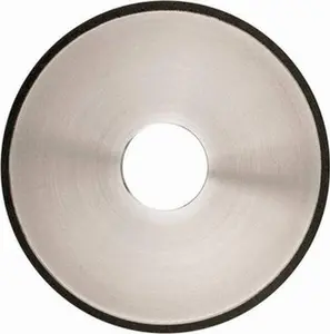 Made in USA 5" Diam x 1-1/4" Hole x 1/8" Thick, N Hardness, 100 Grit Surface Grinding Wheel Diamond, Type 1A1, Fine Grade