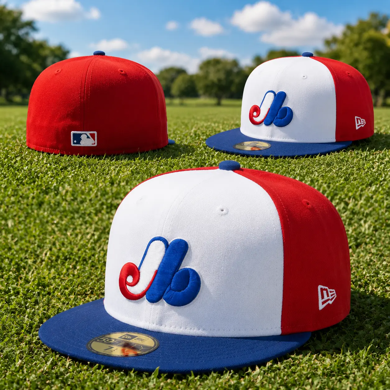 New Era Montreal Expos White Cooperstown Collection Wool 59FIFTY Fitted Hat