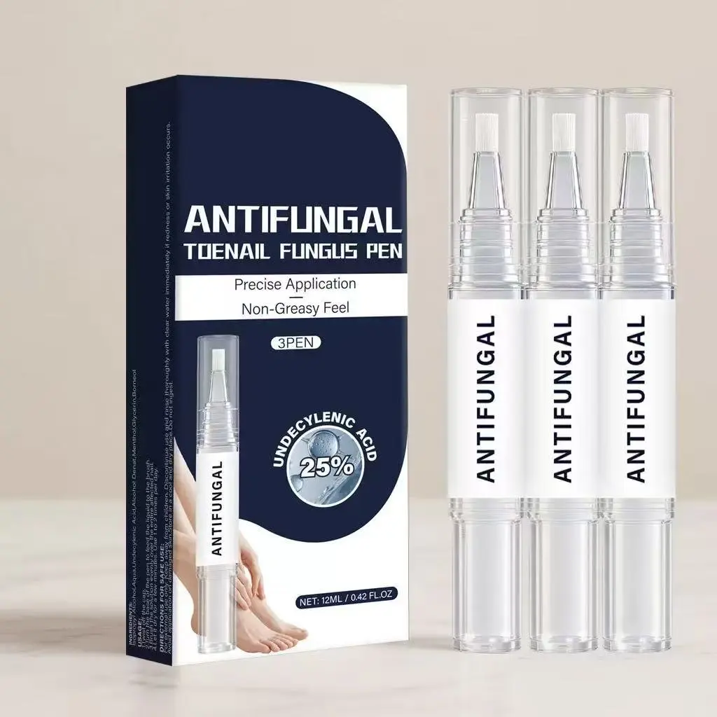 Clarifying Nail Care Pen 3-Pack - Menthol Refreshing Formula for Brittle Nails - Precise Application Non-Greasy Pedicure Routine, Nail Products
