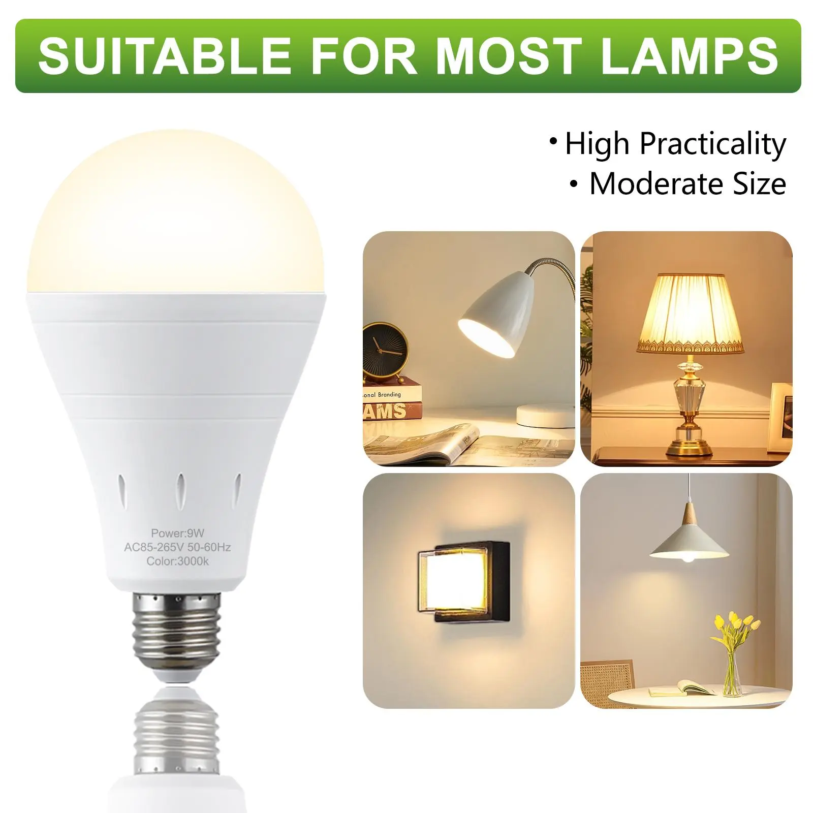 6pk-3000K Warm Light