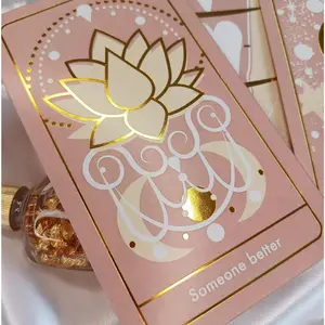 Oracle Cards: 53 Love Tarot Cards Deck for Beginners,  Truth Affirmations with  Embossing for Women, Angel and Fairy Cards with meanings on them, Witchy gifts for Divination