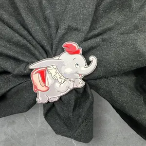 Flying elephant Cinch Clip for shirt and tee