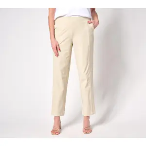 Isaac Mizrahi Live! Regular Clubhouse Stretch Tech Woven Pants