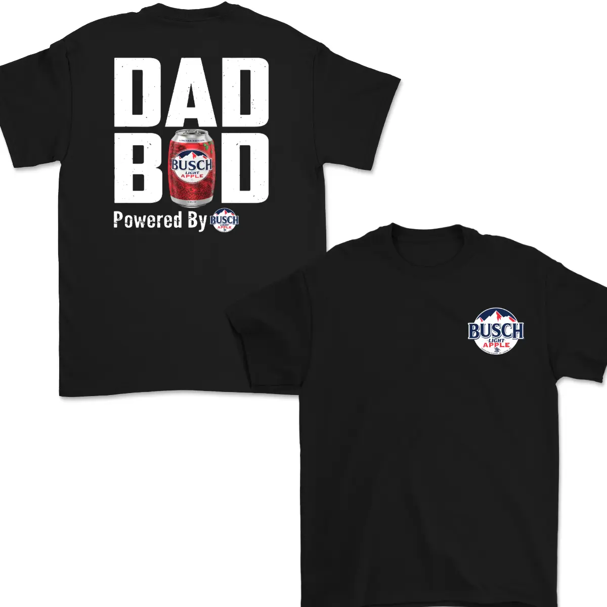 Funny Dad Bod Beer T-Shirt,Drinking Humor Tee, Father's Day T-shirt, Powered By Beer Graphic Tee,Trendy Shirt,Streetwear|men's t-shirts|men gifts|beer lovers gift|father's day gifts