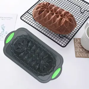 Silicone toaster tray, non-stick kitchen oven bread tray, suitable for banana bread, sandwiches, pound cakes and meat patties, Silicone loaf molds