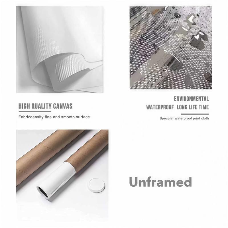 Black and Orange Cat Print Monet Waterlily Funny Wall Art Poster for Home Valentines Day Decor