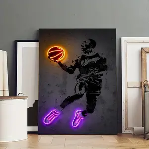Basketball PlayerPoster Photo Canvas Frameless Cover Poster Artwork Canvas Wall Art Room Decoration Hanging Chart Printing Canvas Printing Room Aesthetics