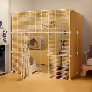Large Indoor Pet Activity Space, Free Movement Cat Cage, Small Animal Villa, Ideal for Pets, Comfortable and Spacious Design