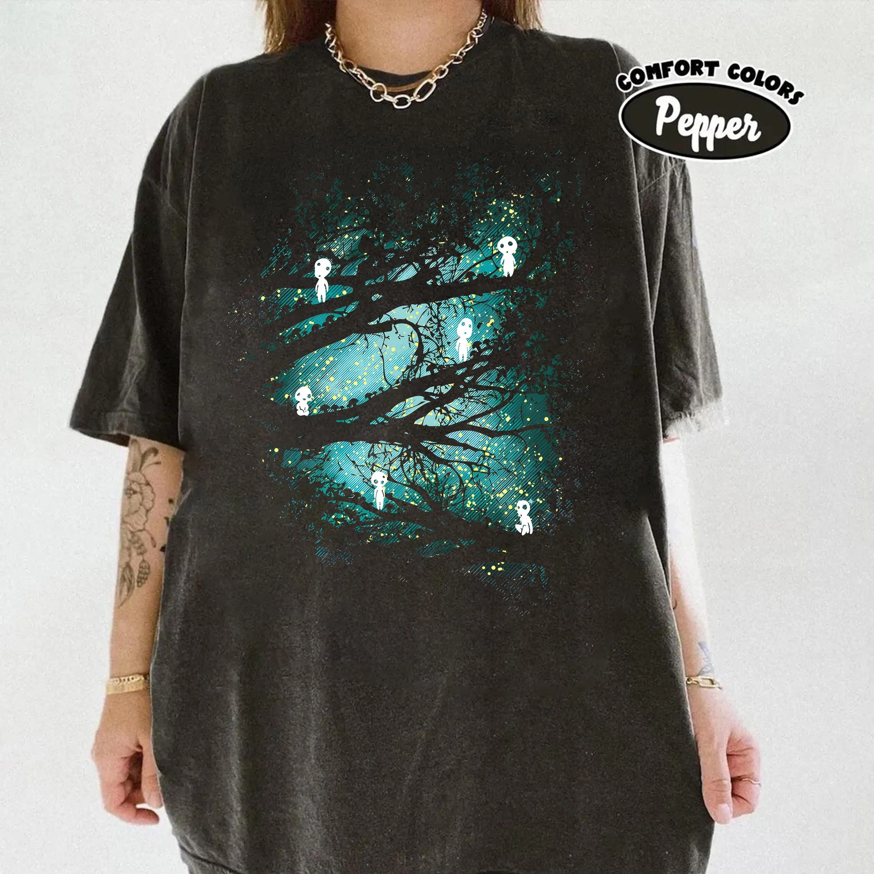 Princess Mononoke ForestSpirit Shirt, StudioGhibli Shirt, Howl's Moving Castle Shirt, StudioGhibli Gift Shirt, Y2K Shirt