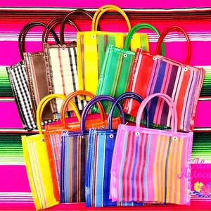 Mercado Bag Mexican Shopping Market Bag Fiesta Goodie Bags Mesh