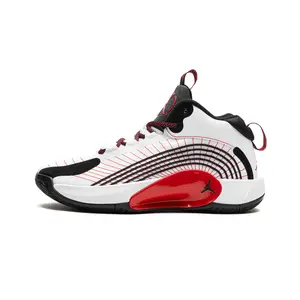 Jordan Jumpman Sports Sneakers, White-University Red Colorway (2021 Release), Style Code CQ4021-100