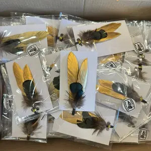 Gold hat, feather Gold hat, feather