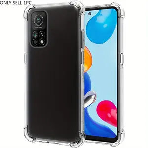 Case for Xiaomi Redmi Note 11 Pro, Clear Phone Case with Reinforced Corners Camera Protection Bumper Slim Fit Shockproof Flexible TPU Case, Transparent
