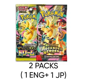 2 Packs ( 1 Japanese Mega Dream + 1 Ascended Heroes)