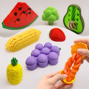 Unique Stocking Stuffers, 8PCS 3D Printed Fruit & Veggie Fidget Toys, Sensory Toys for Kids Adults with Autism ADHD, Stress Relief Play Set, Calming Classroom Treasure Box Must Haves