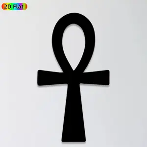 1pc Ankh Metal Wall Art, Ancient Egyptian Ankh Statue Mural, Ideal Gift for New Year, Easter, Egyptian Culture Enthusiasts, Rust-Resistant Metal Wall Decor Wall Sculptures, Perfect for Living Room Wall & Garden Fence, Unique Cultural Home Decor