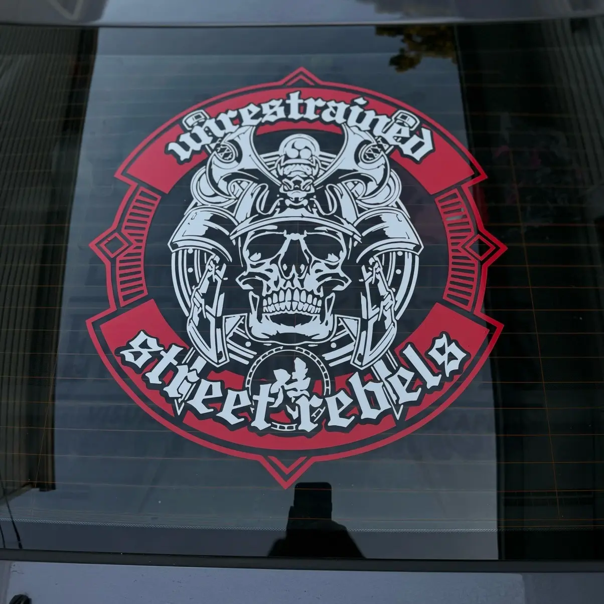 Street Rebels back windshield Decal