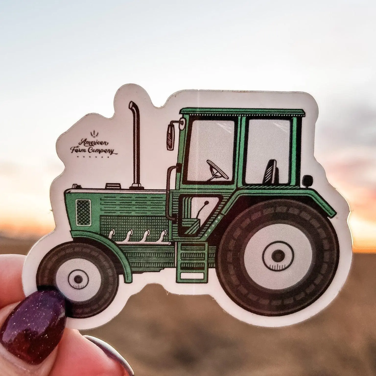 AFC Green Tractor Sticker