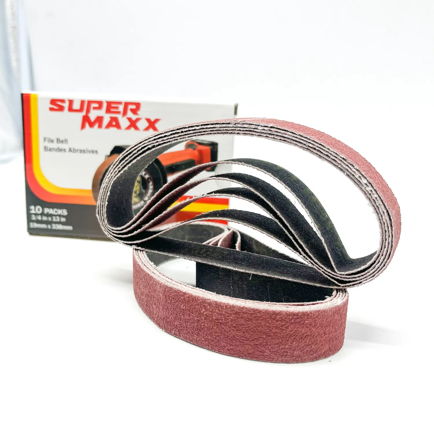 Super Maxx 10-Pack Aluminum Oxide Anti-Static Expander Wheel File Belts