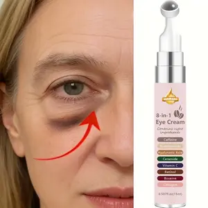 8-In-1 Instant Firming Eye Cream Balm, Contains Caffeine, Niacinamide, Retinol, 15ML, Deep Moisturizing, Hydrating, Long-Lasting 72 Hours, Moisturizer, Eye Repair Cream, Eye Care Product