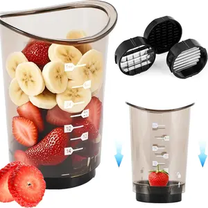 Stainless Steel Fruit and Vegetable Slicer Set with Storage Box and Removable Slicing - 304 Manual Food Processor for Slicing, Dicing, Shredding - Space Saving Design, Non-Slip Base and Protective Cover