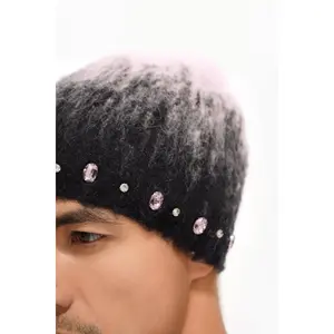 Triage Mohair Black Beanie