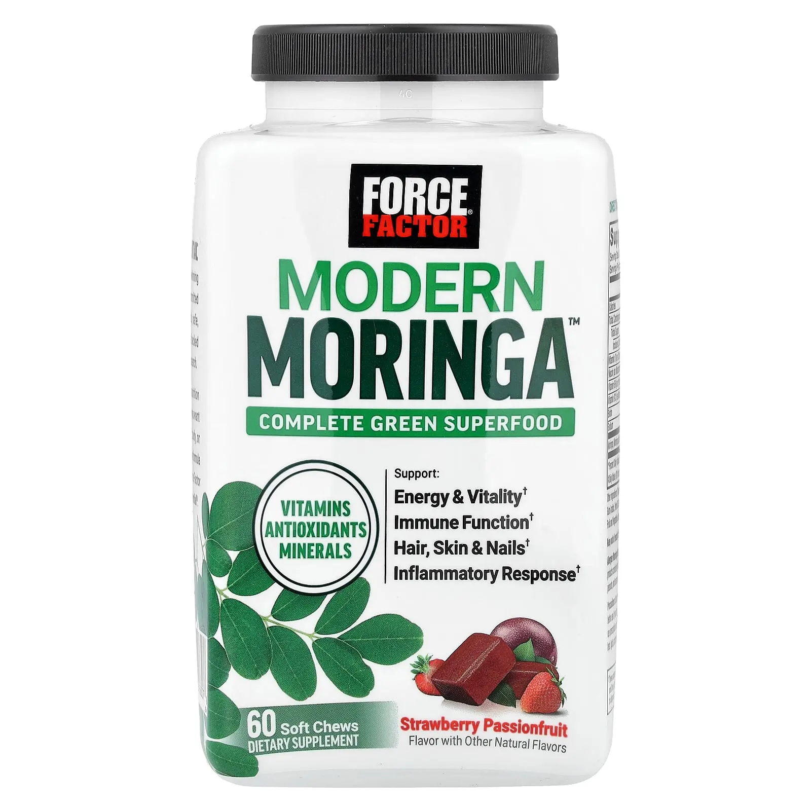 Force Factor Modern Moringa™, Strawberry Passionfruit, 60 Soft Chews