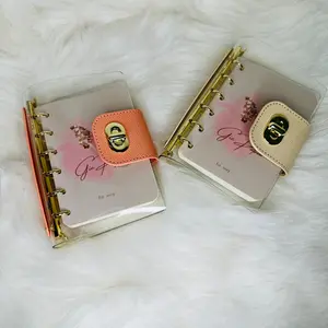 Stylish twist-Lock mini notebook. Perfect for note taking at Church, School, or anywhere. Small size, fit in most bags. Comes with 1 gold heart pen.