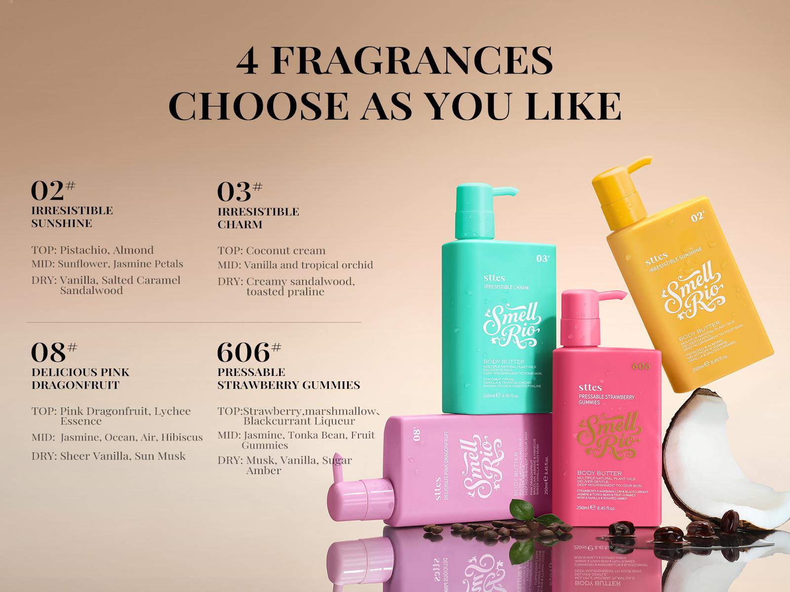 New！Sttes 02 (Original 602) Body Lotion, 250ml/8.45 fl oz – Caramel Vanilla Gourmand Scent – Deep Moisturizing, Fast-Absorbing, Non-Greasy – For Dry Skin, Women & Men