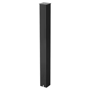 VEVOR Steel Mailbox Post, 43x4x4 In Outdoor Weatherproof In-Ground Mount, Powder-Coated Heavy-Duty Complete Kit, Easy-to-Install Black Metal Post Sleeve for Residential Curbside Use