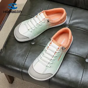 HOBIBEAR Women’s Wide Toe Casual Shoes, Spring/Autumn Breathable Gradient Mesh Sneakers, Soft Sole Wide Fit Walking Shoes for Everyday Wear