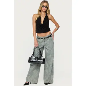 Blaze Distressed Low Rise Baggy Jeans