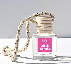 Pink Sands Scented Car Freshener - Phthalate Free Fragrance Blend - Long-Lasting Freshener - Refillable & Eco-Friendly