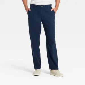 Men's Straight Leg Trousers - Goodfellow & Co Navy Blue L