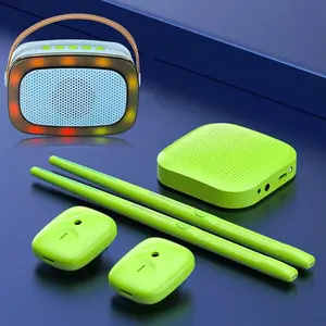 Bluetooth Air Drum Sticks Set - Virtual Electronic Drum Machine with Pedals for Beginners Adults Kids