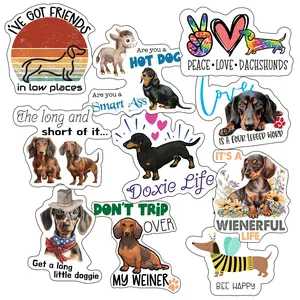 Dachshund Stickers, Ten Vinyl Stickers Supporting Dachshund, Great Dachshund Gift, Decorative Stickers