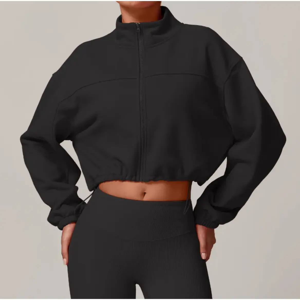 Women's Warm Stand Collar Sports Cardigan