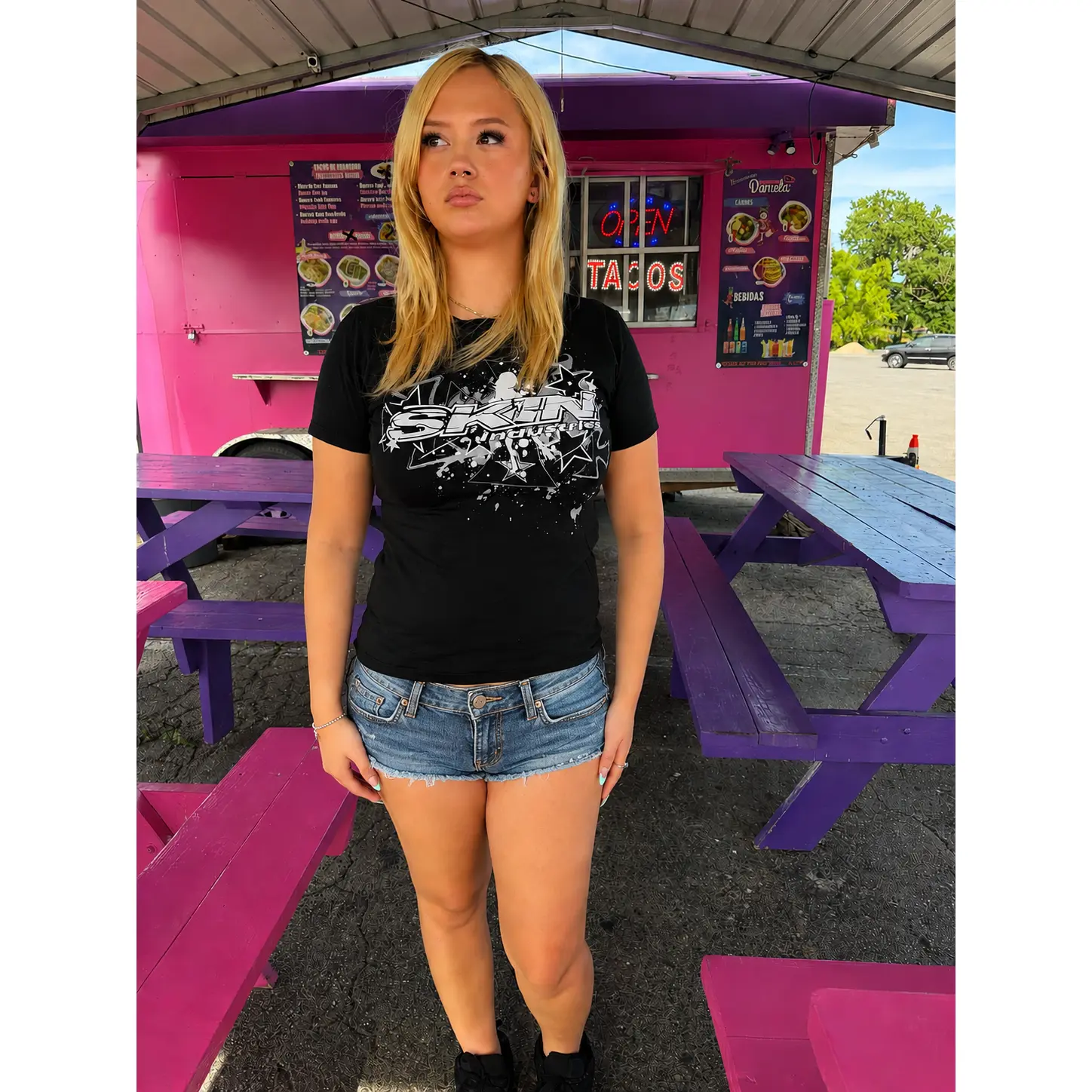 SLICK | Black (Fitted Tee)
